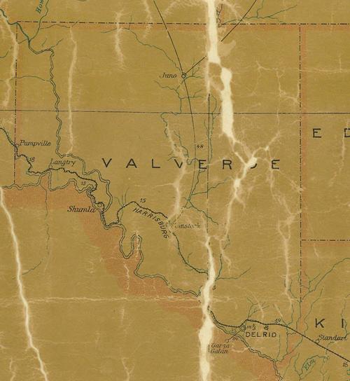 1907 postal map